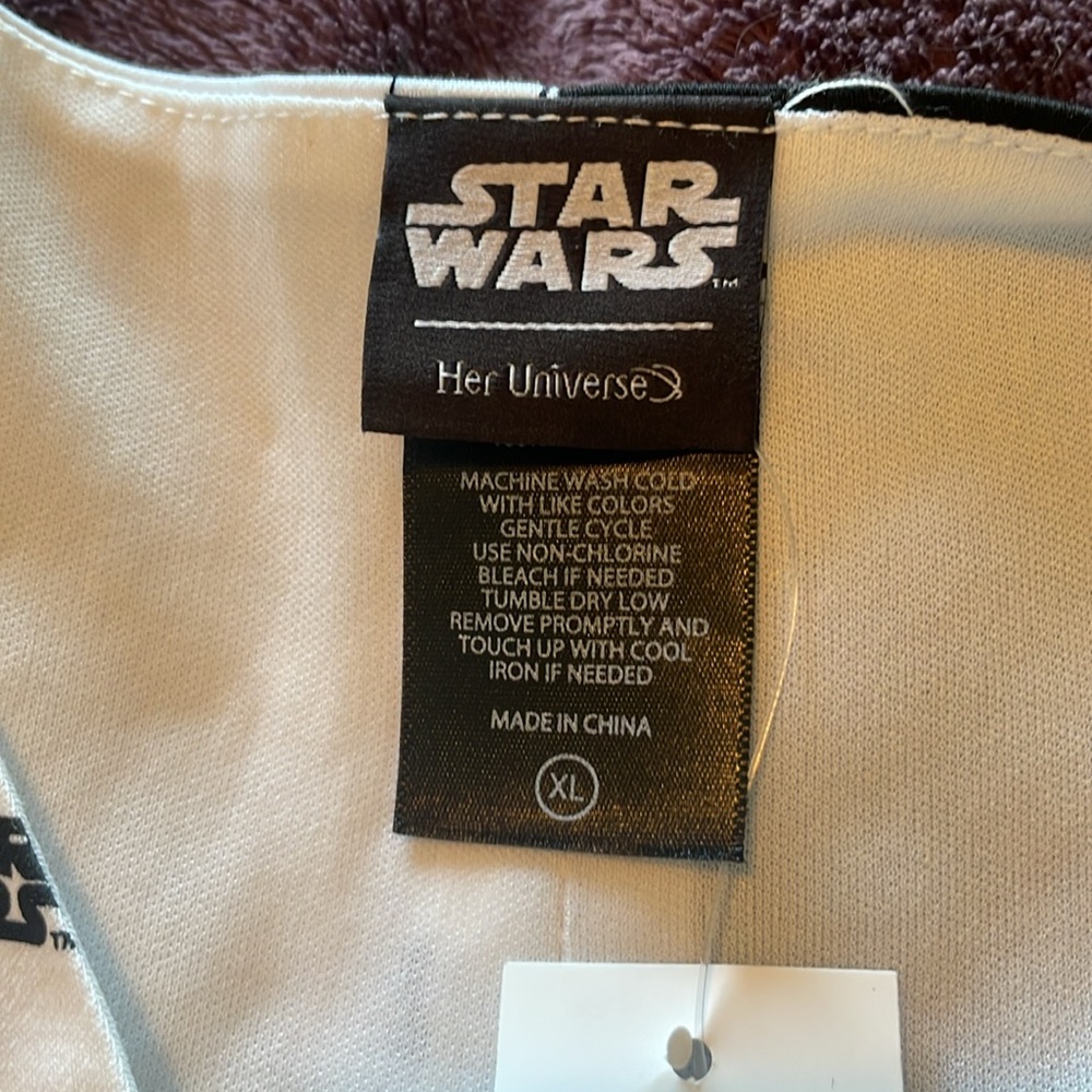 Her Universe Star Wars Symbol Black and White Sleeveless Dress Sz XL - Picture 8 of 10